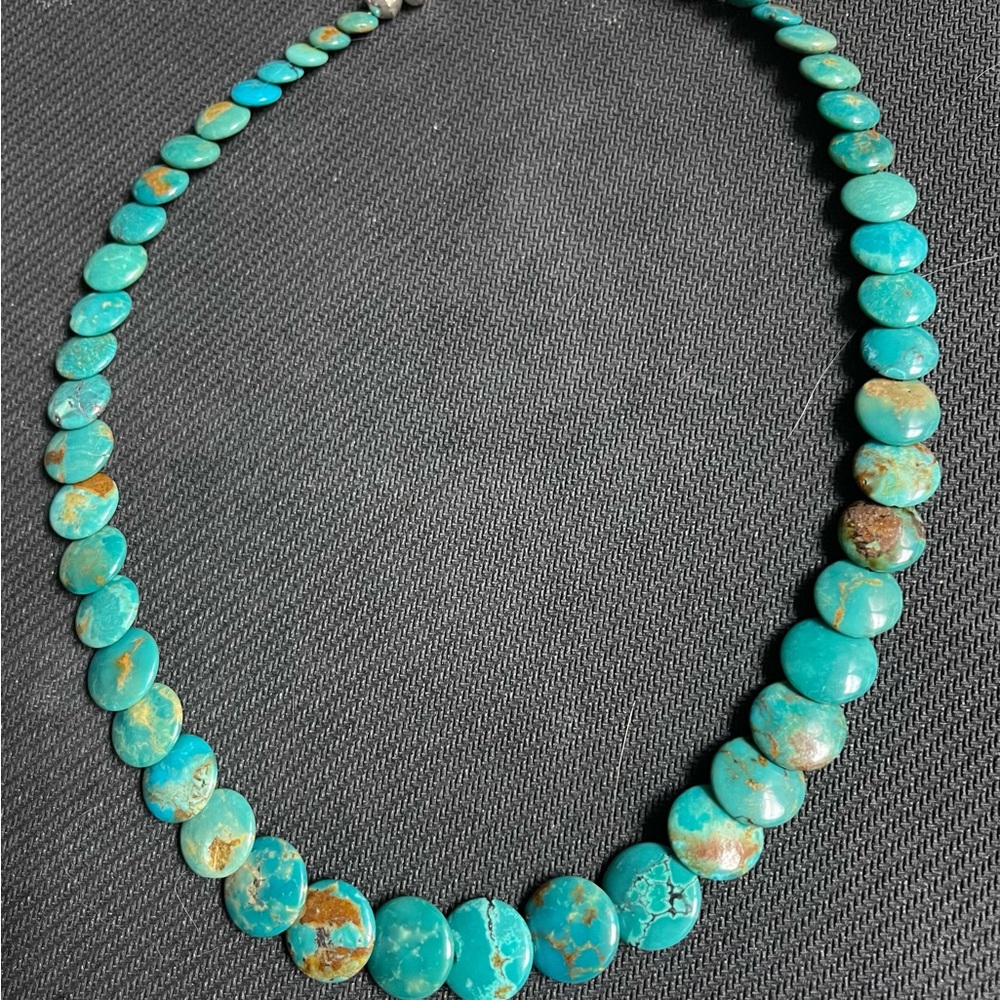 Hand Crafted Turquoise Necklace - Picture 2 of 3